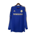 Camisa Retrô Chelsea Manga Longa - 12/13 Azul