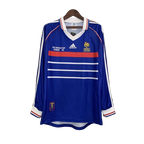 Camisa Retrô Seleção França Manga Longa - 1998 Azul