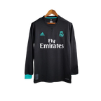 Camisa Retrô Real Madrid Manga Longa II 2017/18 Retrô Preto