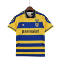Camisa Retrô Parma I Champion 1999/00 Masculino Amarelo e Azul