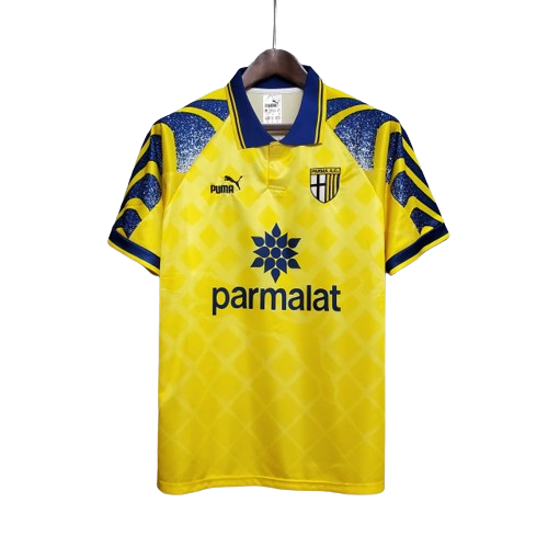 Camisa Retrô Parma 1995/97 Masculino Amarelo e Azul