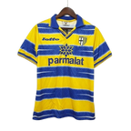 Camisa Retrô Parma lotto 1998/99 Masculino Amarelo e Azul