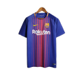 Camisa Retrô Barcelona I Home 2017/18 Masculino Azul Grená