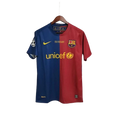 Camisa Retrô Barcelona I Home 2008/09 UEFA Champions League Azul e Grená