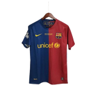 Camisa Retrô Barcelona I Home 2008/09 UEFA Champions League Azul e Grená