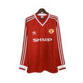 Camisa Retrô Manchester United Manga Longa - 86/88 Vermelho