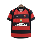 Camisa Retrô Flamengo I 2001/02 Masculina Torcedor Vermelha e Preta