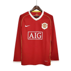 Camisa Retrô Manchester United Manga Longa 2006/07 Masculino Vermelho