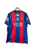 Camisa Retrô Barcelona I Home 2016/17 Masculino Azul Grená
