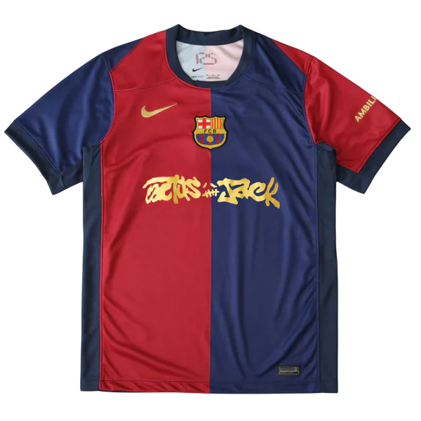 Camisa Barcelona Home x Travis Scott 24/25 - Torcedor Masculina