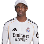 Camisa Real Madrid Home Manga Comprida 25/26 - Torcedor Masculina