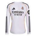 Camisa Real Madrid Home Manga Comprida 25/26 - Torcedor Masculina