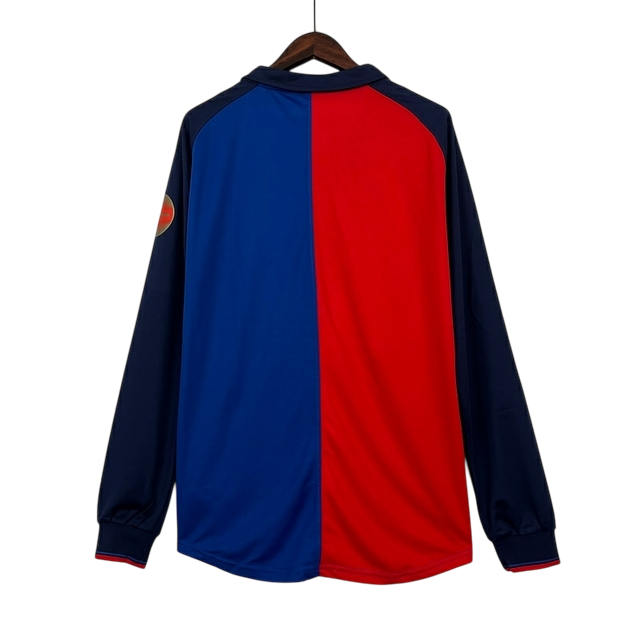 Camisa Retrô Barcelona Manga Longa 1998/99 Masculino