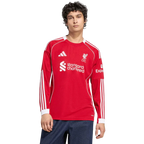 Camisa Liverpool Home Manga Comprida 25/26 - Torcedor Masculina
