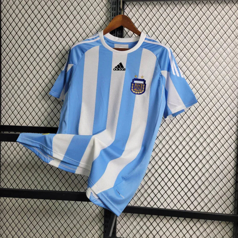 Camisa Retrô Argentina 2010/11 Azul e Branco