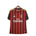 Camisa Retrô Milan I Home 2013/14 Masculino Vermelho e Preto