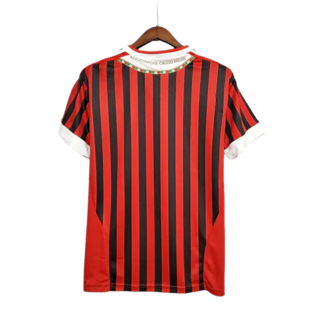 Camisa Milan Retrô 2011/2012 Vermelha e Preta