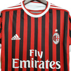 Camisa Milan Retrô 2011/2012 Vermelha e Preta
