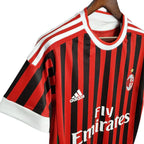 Camisa Milan Retrô 2011/2012 Vermelha e Preta