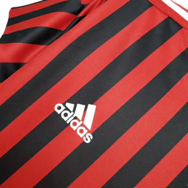 Camisa Milan Retrô 2011/2012 Vermelha e Preta