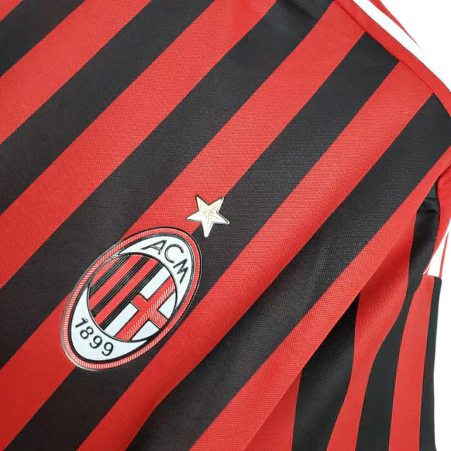 Camisa Milan Retrô 2011/2012 Vermelha e Preta