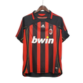 Camisa Retrô Milan I Home 2006/07 Masculino Vermelho e Preto