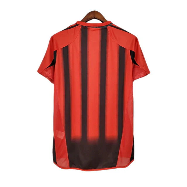 Camisa Milan Retrô 2004/2005 Vermelha e Preta