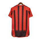 Camisa Milan Retrô 2004/2005 Vermelha e Preta
