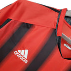 Camisa Milan Retrô 2004/2005 Vermelha e Preta