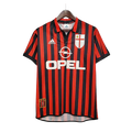 Camisa Milan Retrô 1999/2000 Vermelha e Preta