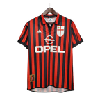 Camisa Milan Retrô 1999/2000 Vermelha e Preta
