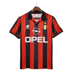 Camisa Milan Retrô 1996/1997 Vermelha e Preta - Lotto