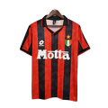 Camisa Milan Retrô 1993/1994 Vermelha e Preta - Lotto