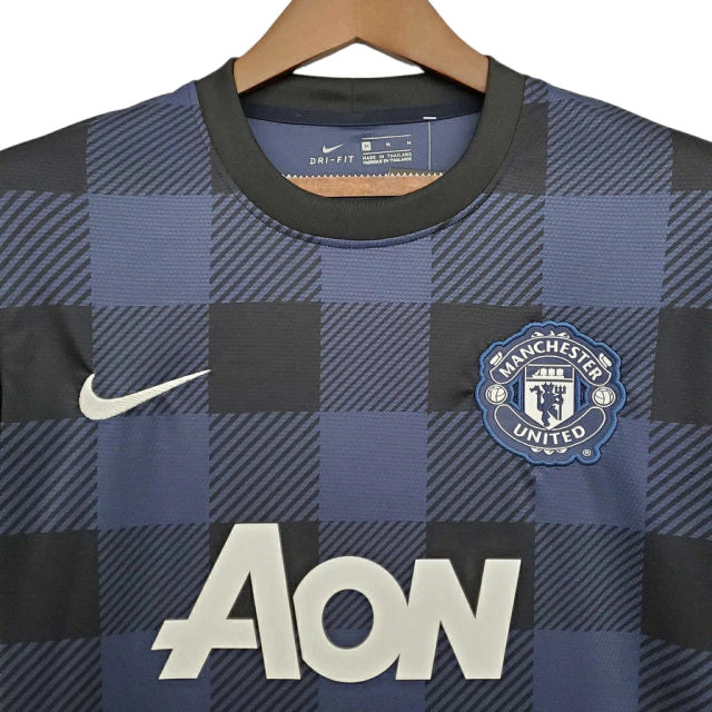 Camisa Manchester United Retrô 2013/2014 Azul Marinho
