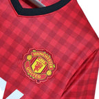 Camisa Manchester United Retrô 2012/2013 Vermelha Xadrez