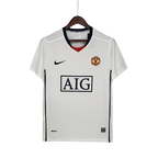 Camisa Retrô Manchester United 2008/09 Masculino Branco
