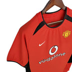 Camisa Retrô Manchester United 2002/03 Masculino Vermelho