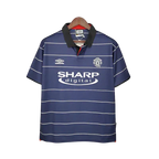 Camisa Manchester United Retrô 1999/2000 Azul