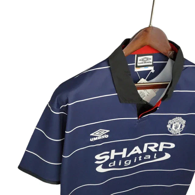 Camisa Manchester United Retrô 1999/2000 Azul