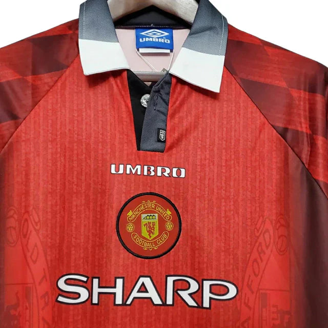 Camisa Manchester United Retrô 1996 Vermelha