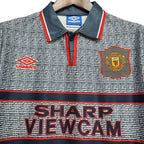 Camisa Manchester United Retrô 1995/1996 Cinza