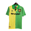 Camisa Manchester United Retrô 1992/1994 Verde e Amarela