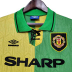 Camisa Manchester United Retrô 1992/1994 Verde e Amarela