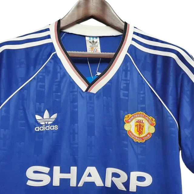 Camisa Manchester United Retrô 1988/1990 Azul