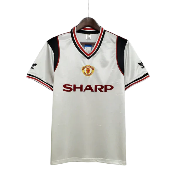 Camisa Manchester United Retrô 1985 Branca