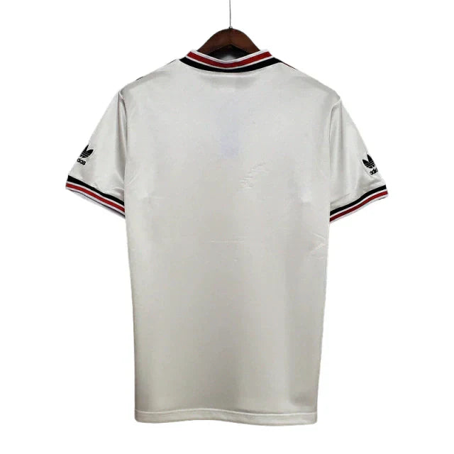 Camisa Manchester United Retrô 1985 Branca