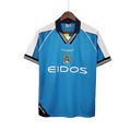 Camisa Retrô Manchester City 1999/01 Masculino Azul