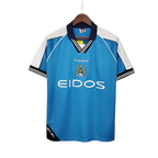 Camisa Retrô Manchester City 1999/01 Masculino Azul