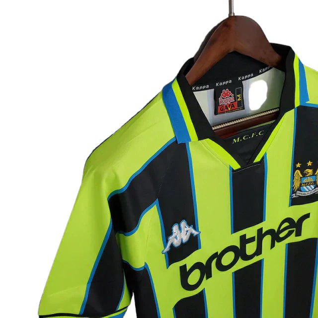 Camisa Manchester City Retrô 1997/1998 Azul