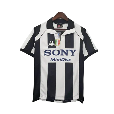 Camisa Juventus Retrô 1997/1998 Preta e Branca